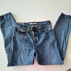 Levi's Premium Button Fly Wedgie 27 Blue Jeans